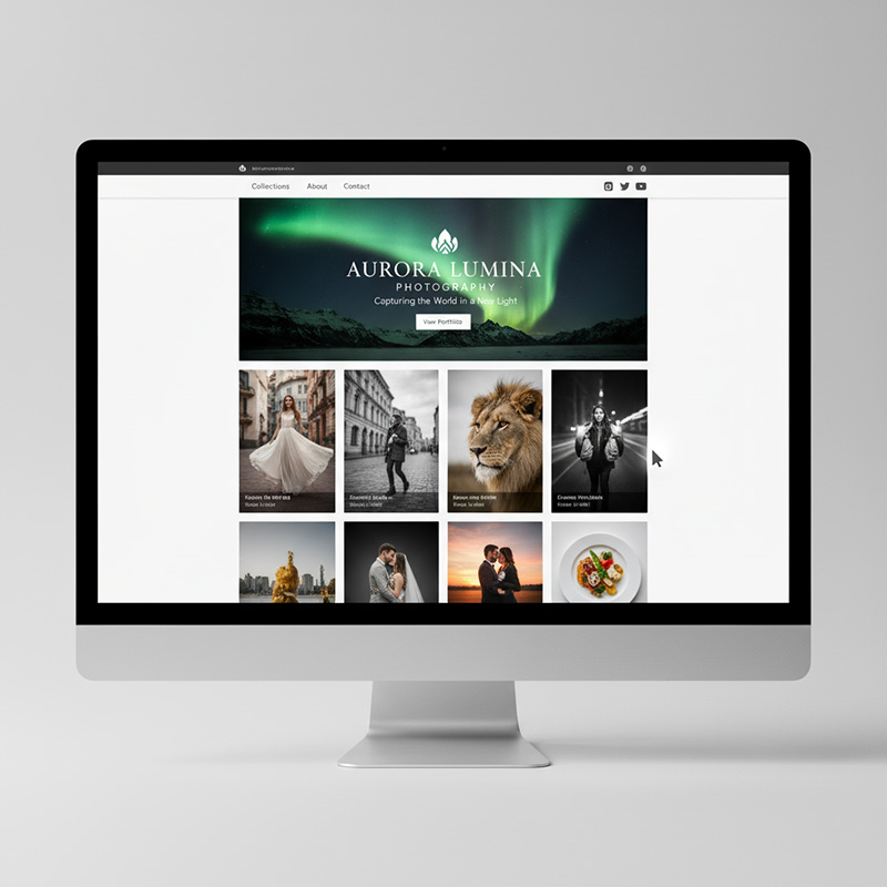 Example of a stylish, safe-for-work presentation page gallery