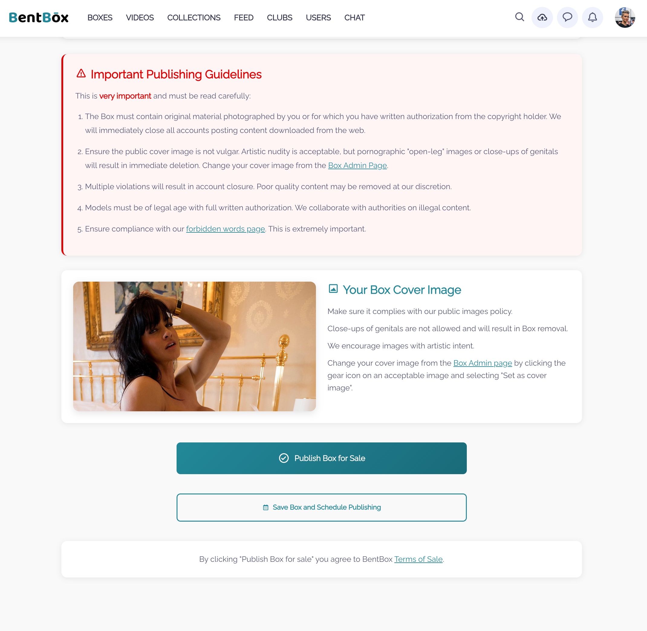 Step 16: Sale settings configuration - 4 of 4 on BentBox